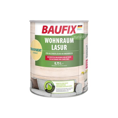 BAUFIX natural Wohnraumlasur transparent