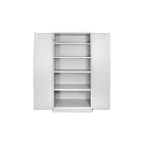 ADB Stahlschrank 40752 lichtgrau 92,0 x 60,0 x 195,0 cm, aufgebaut