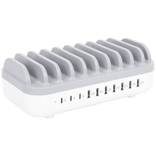 Manhattan 10-Port USB Power Delivery 120 W Lade- und Managementsystem Station