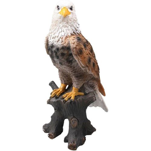 Farmwood Animals - Adler aus Harz auf Baumstamm Weißkopfseeadler