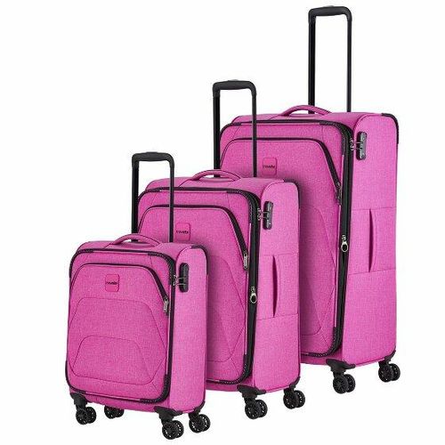 Travelite Adriia 4 Rollen Kofferset 3-teilig pink