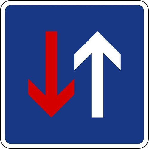 Verkehrszeichen Quadrat 308 Vorrang vor dem Gegenverkehr stvo