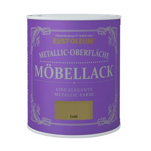 Möbellack Metallic Oberfläche 750ml gold – Rust-oleum