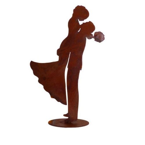 BADEKO Gartenfigur Brautpaar auf Platte
