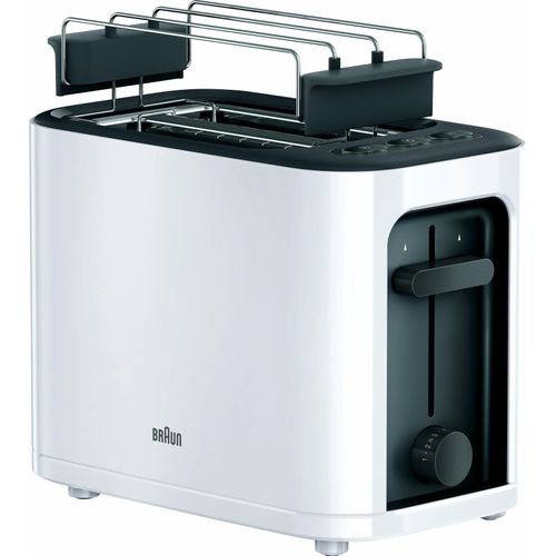 BRAUN Toaster "HT 3010 WH" weiß 2-Scheiben-Toaster