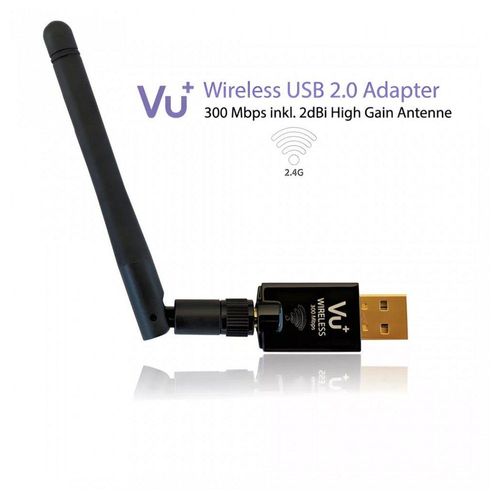 VU+ WLAN-Stick VU+ WiFi WLAN Stick 300 Mbps mit Antenne