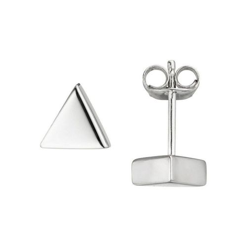 JOBO Paar Ohrstecker Dreieck, dreieckig 925 Silber, silberfarben