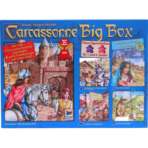 Carcassonne Big Box 2014 - Grundspiel mit Fluss & 4 Erweiterungen