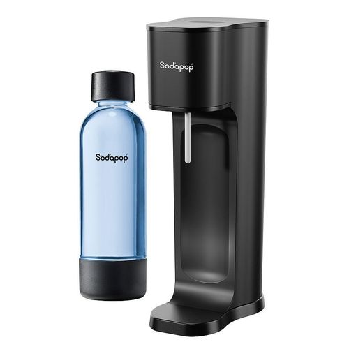 Wassersprudler Joy ECO matt schwarz, 1x 850ml PET Flasche + 1x CO² Zylinder