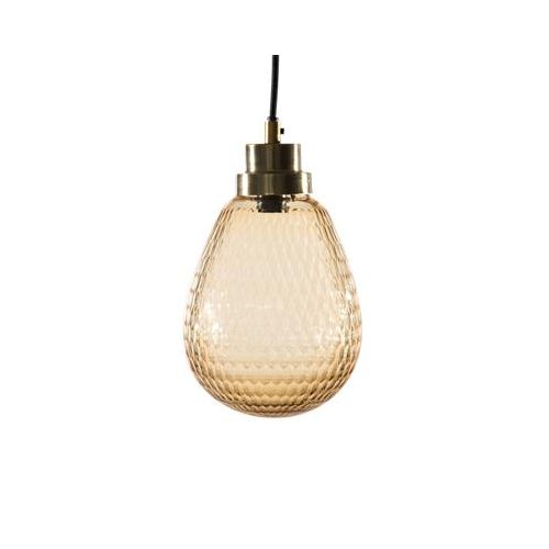 byRoom Bernsteinlampe mit goldener Fassung, 16x16x26cm, gold