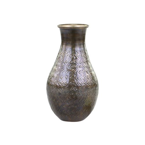 Chic Antique Antique Messing Vase , H19 x Ø9 cm, antique messing