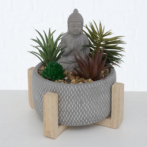 Boltze Buddha Topfpflanze Namana, 16 cm, Ø 16 cm