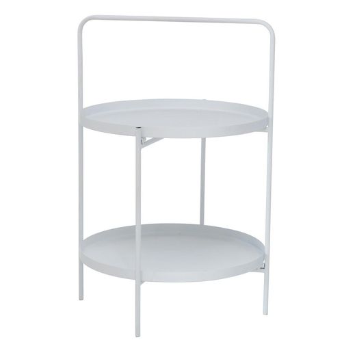 Boltze Etagere Montego, H60/Ø40 cm, weiss