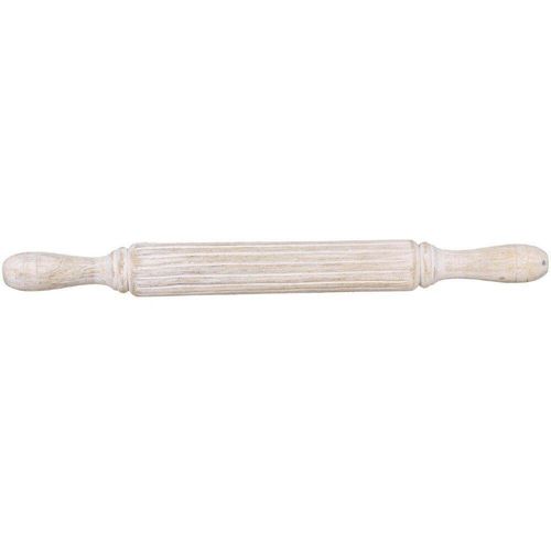 Chic Antique Kuchenrolle mit Rillen, L38/Ø5 cm, natur
