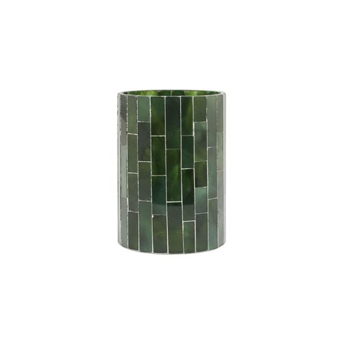 House Doctor Teelichtglas Amroha, Ø10 x H15cm, dunkelgrün