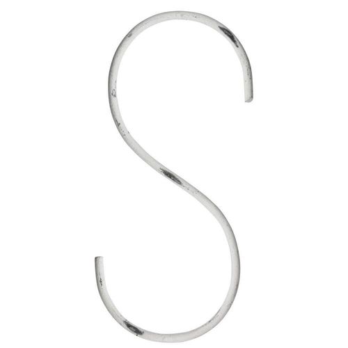 IB Laursen S-Haken 10 cm, 10 cm, weiß