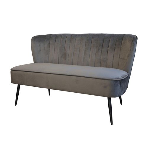 Chic Antique Sofa Marat Velours, kohle