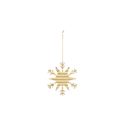 House Doctor Ornament aus Metall Ice Crystal, Ø11.7cm, gold