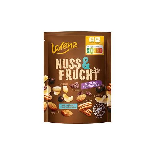 Lorenz Studentenfutter Nuss & Frucht mit Schoko-Espressobohnen 100,0 g