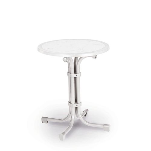 Tisch Boulevard rund 60cm Ø weiss