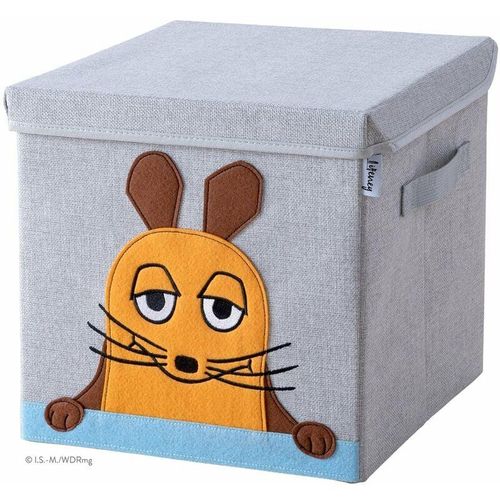 Meets Die Maus Aufbewahrungsbox mit Deckel für Kinder – Box mit der bekannten Maus zum Verstauen von Spielzeug – 30 x 30 x 30 cm passend für