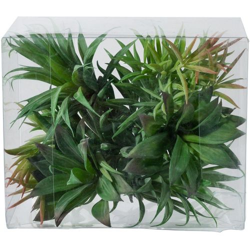 Kunstpflanze Sukkulenten Sukkulente, Creativ green, Höhe 17 cm, 6er Set, grün