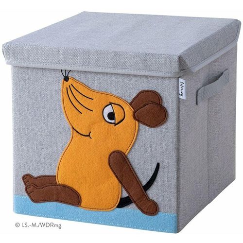Meets Die Maus Aufbewahrungsbox mit Deckel für Kinder – Box mit der kultigen Maus zum Verstauen von Spielzeug – 30 x 30 x 30 cm passend für