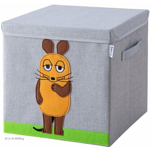 Meets Die Maus Aufbewahrungsbox mit Deckel für Kinder – Box mit der kultigen Maus zum Verstauen von Spielzeug – 33 x 33 x 33 cm passend für