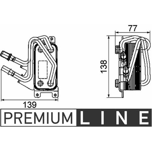 Lkühler Motoröl Mahle für bmw 7 (E65/ E66/ E67)