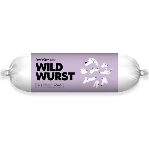 Feinfutter Hundewurst - Wild mit Zucchini 800g