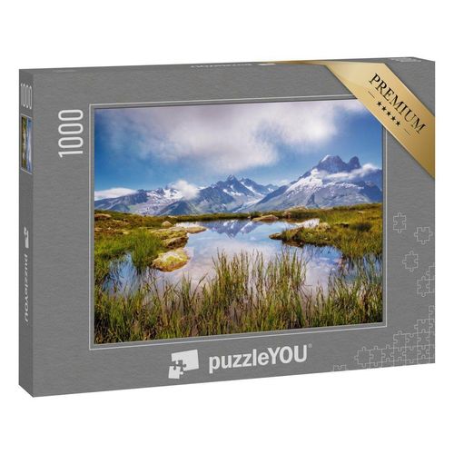 puzzleYOU Puzzle Mont-Blanc-Gletscher mit Lac Blanc