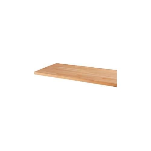 Arbeitsplatte, 40 mm stark, Gewindehülsen, in Längsrichtung riegelverl. Buchenholz, B 2000 x T 700 mm