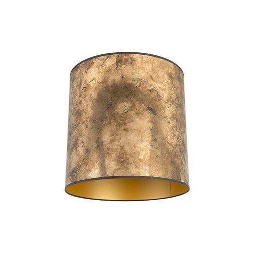 Lampenschirm Bronze 40/40/40 mit goldenem Interieur - Bronze