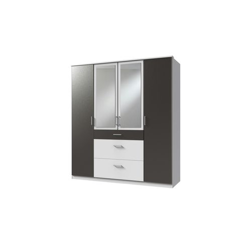 Kleiderschrank Click - schwarz - 179 cm - 199 cm - 58 cm - Sconto