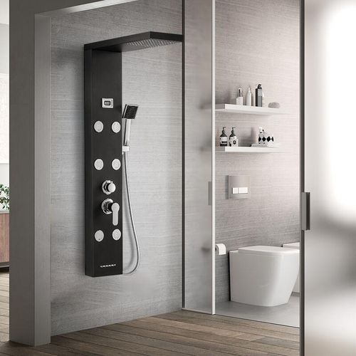 Duschpaneel Mutifunktion Duschsystem Regendusche Duscharmatur Duschsäule mit Massagendüsen, Handbrause – Auralum