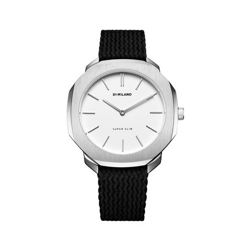 D1 Milano Damen Armbanduhr Perlonband Armband 36 mm SSPL03