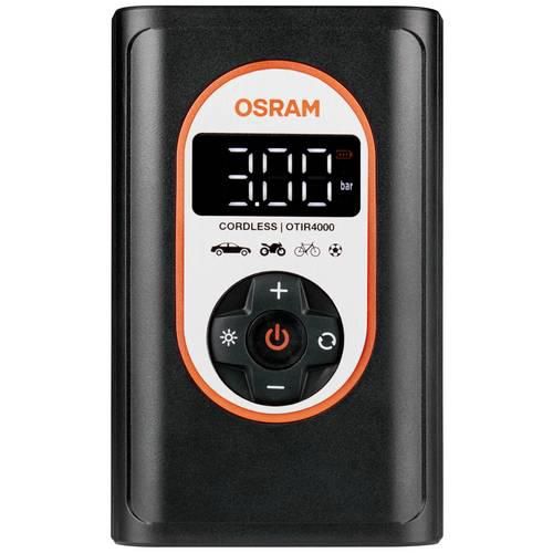 OSRAM OTIR4000 Kompressor TYREinflate 4000 8.3 bar Aufbewahrungs-Box/-Tasche, Automatische Abschaltung, mit Arbeitslampe, Digitales Display