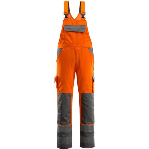 Mascot Latzhose mit Knietaschen Safe Compete 07169, Farbe:hi-vis orange/anthrazit, Größe:C66-lang