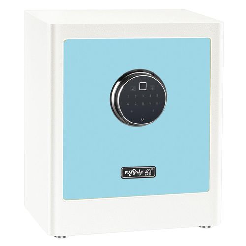 Elektronik-Möbel-Tresor - mySafe Premium 350 - Code/Fingerprint - Blau/Weiß