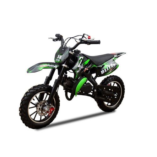 KXD Dirt-Bike KXD 708A 49ccm 2T Dirtbike Crossbike Dirtbike grün
