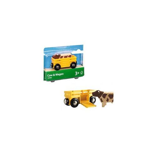 BRIO® Tierwagen mit Kuh 33406 Spielzeugeisenbahnen