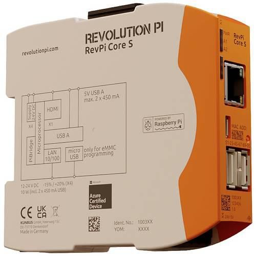 Revolution Pi by Kunbus RevPi Core S 8 GB PR100359 SPS-Steuerungsmodul 24 V/DC