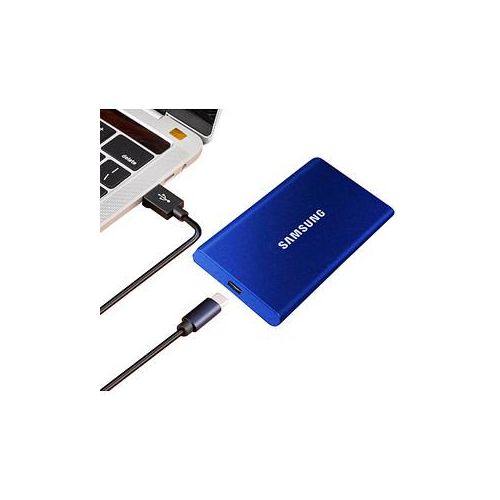 SAMSUNG Portable T7 500 GB externe SSD-Festplatte blau