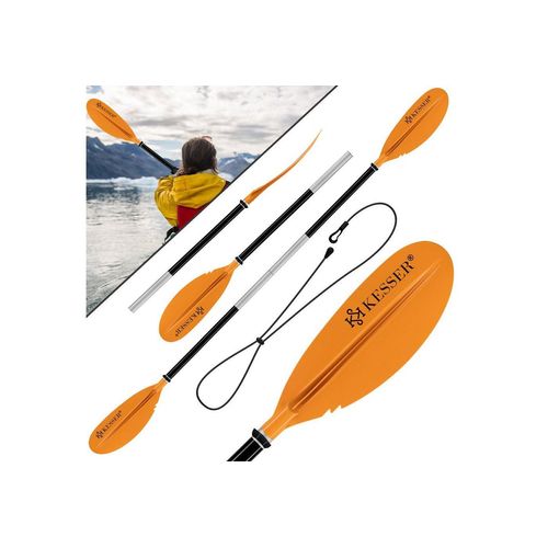 KESSER SUP-Paddel, Paddle Doppelpaddel 4-teilig für Kanu Kayak SUP Stand-Up