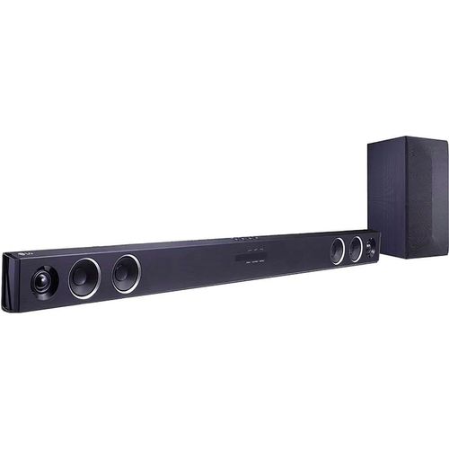 LG SQC2 2.1 Soundbar (Bluetooth, 300 W, Adaptive Sound Control,kabelloser Subwoofer,passend für TVs ab 43), schwarz