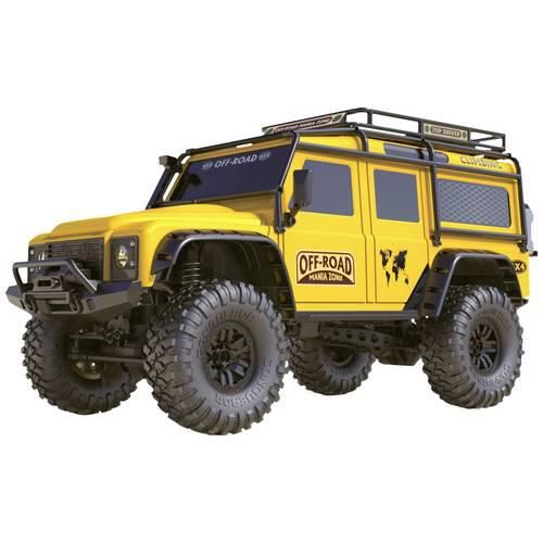 Amewi Dirt Climbing SUV Safari Brushed 1:10 RC Modellauto Elektro Crawler Allradantrieb (4WD) RtR 2,4 GHz Inkl. Akku und Ladegerät, mit Lichteffekt, inkl.