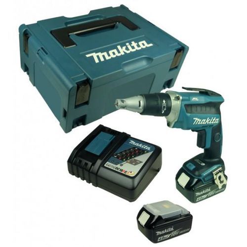 Makita DFS 452 RMJ Akku-Schnellbauschrauber 18 V - 2 x Akku 4,0 Ah im Makpac