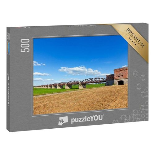 puzzleYOU Puzzle Eisenbahnbrücke bei Dömitz an der Elbe