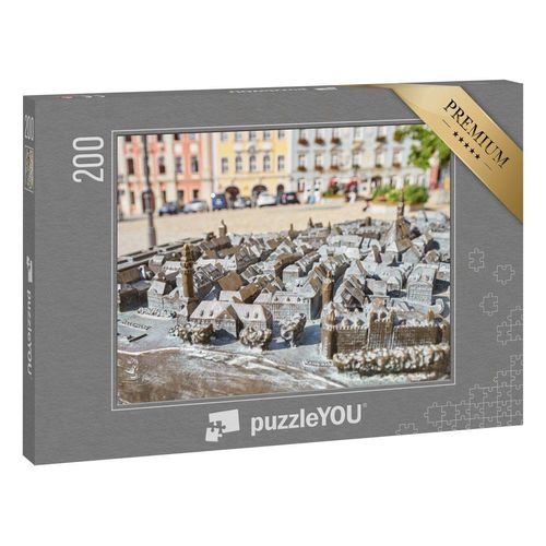 puzzleYOU Puzzle Miniatur-Stadtbild von Bautzen