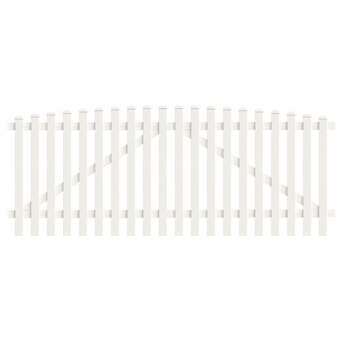 Zauntor Oberbogen 303,4cm x 150cm in Weiß